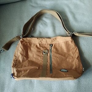Jinqiaoer Casual Tan Nylon Double Strap Crossbody Or Shoulder Bag